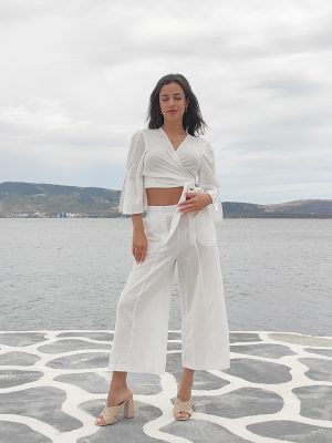 Σετ Τύπου Λινό Λευκό