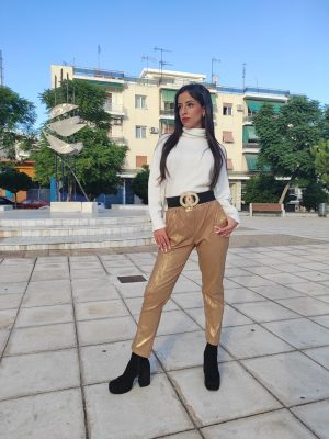 Παντελόνι ελαστικό με χρυσοτυπία