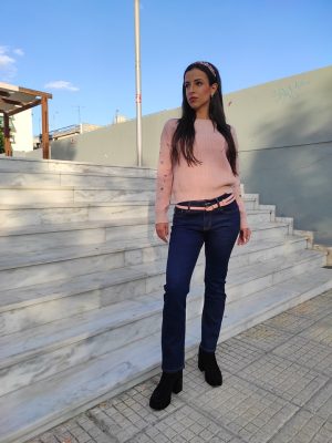 Blue jean σε ίσια γραμμή