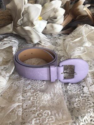 Λιλά ζώνη από δερματίνη