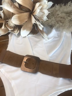 Ταμπά ζώνη με μεταλλική αγκράφα