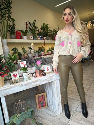 Κολάν Δερματίνη Χακί