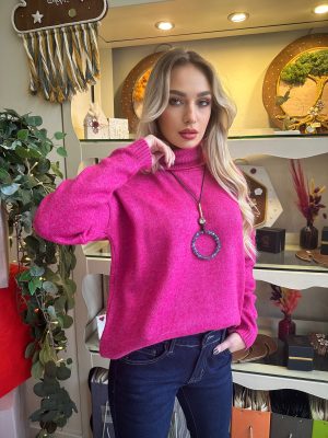 Πουλόβερ Ζιβάγκο Φούξια