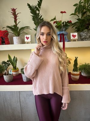 Μπλούζα Πλεκτή Ρίμπ Ζιβάγκο Ροζ