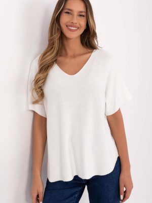 Κοντομάνικο πουλόβερ σε Μπεζ - Versatile fashion