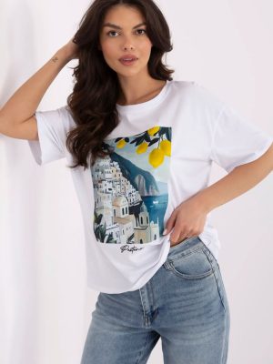 T-shirt σε Λευκό - Urban elegance