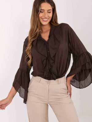 Πουκάμισο σε Καφέ - Street-chic εμφάνιση