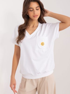 Μπλούζα σε Λευκό - Charme féminin