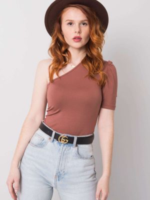 Μπλούζα σε Καφέ - Féminité moderne