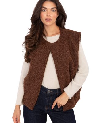 Γιλέκο σε Καφέ - Élégance moderne