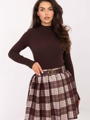 Φούστα σε Καφέ - Refined femininity