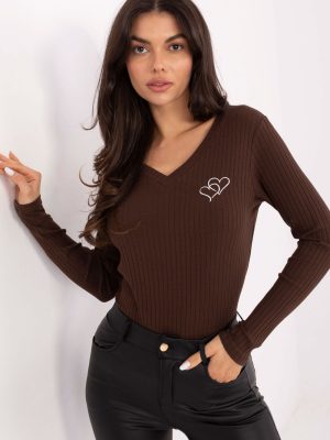 Μπλούζα σε Καφέ - Simplicité chic