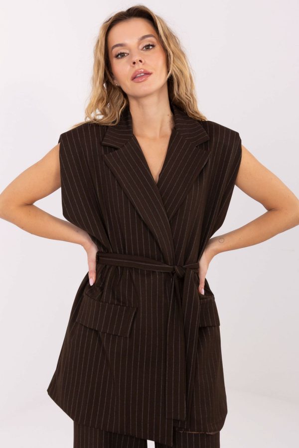 Gilet σε Καφέ - Pure elegance