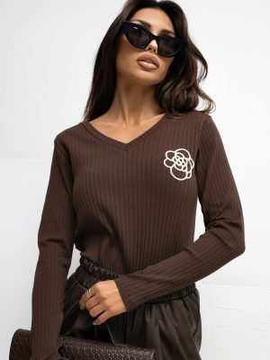 Μπλούζα σε Καφέ - Everyday elegance