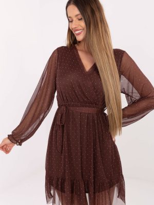 Φόρεμα σε Καφέ - Romantic sense