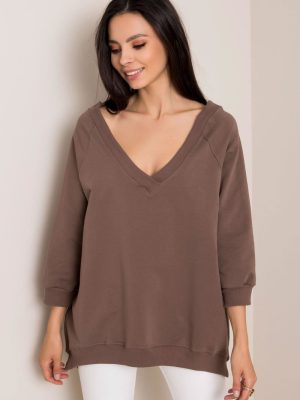 Φούτερ σε Καφέ - Chic et décontracté