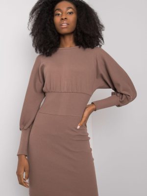 Φόρεμα σε Καφέ - Élégance sans effort