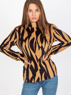 Μπλούζα σε Καφέ - Élégance intemporelle