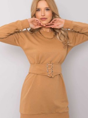 Φόρεμα σε Καφέ - La touche parisienne