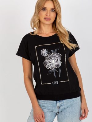 Μπλούζα σε Μαύρο - Élégance naturelle