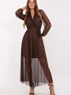 Φόρεμα σε Καφέ - Timeless elegance