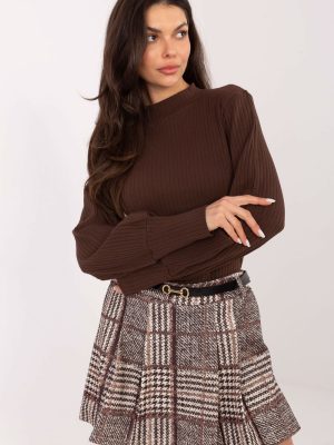 Μπλούζα σε Καφέ - Élégance sans effort