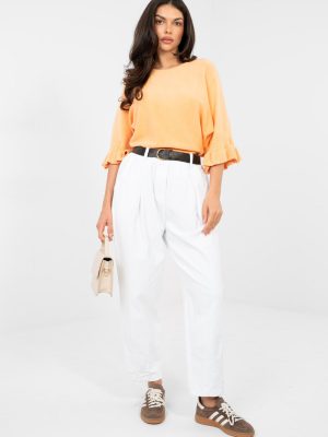 παντελόνες από καστόρι σε Λευκό - Modern allure