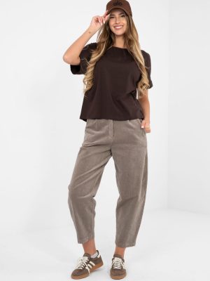 Μπλούζα σε Καφέ - Féminité et style