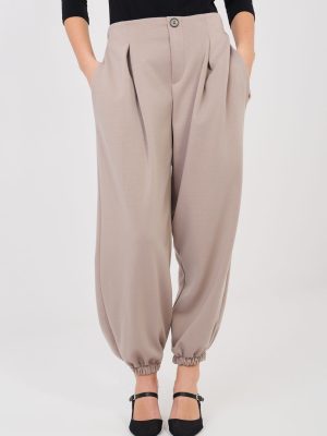 Παντελόνι φόρμας σε Μπεζ - Elegant style