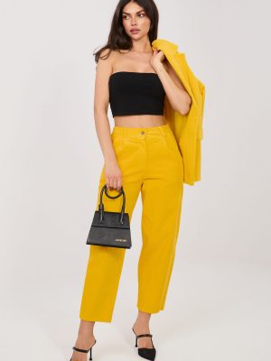 παντελόνες από καστόρι σε Κίτρινο - Everyday elegance