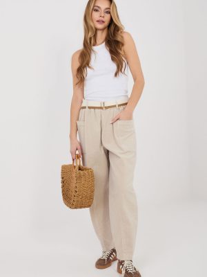 παντελόνες από καστόρι σε Μπεζ - Élégance moderne