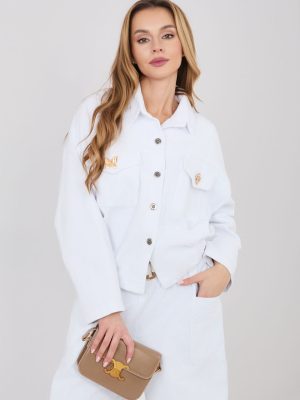 Σακάκι από βελούδο σε Λευκό - Charme féminin