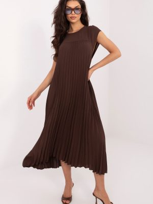 Φόρεμα σε Καφέ - Féminité moderne