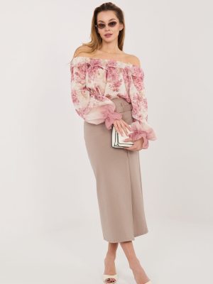 Φούστα σε Μπεζ - Élégance moderne