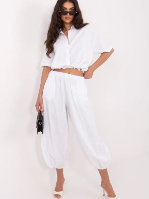 παντελόνες από καστόρι σε Λευκό - Urban minimalism