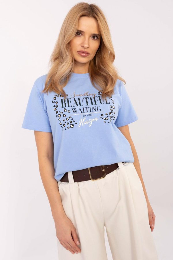 T-shirt σε Μπλε - Urban elegance