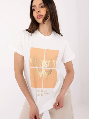 T-shirt σε Μπεζ - Contemporary flair