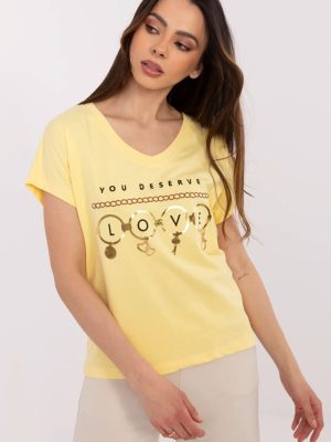 T-shirt σε Κίτρινο - Sleek and contemporary