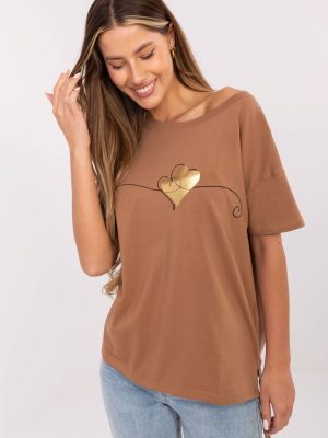 T-shirt σε Καφέ - Glamour moderno