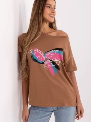 T-shirt σε Καφέ - Timeless refinement