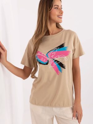 T-shirt σε Καφέ - Sleek and contemporary