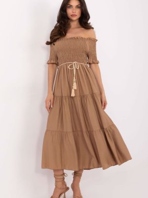 Φόρεμα σε Καφέ - Graceful appearance