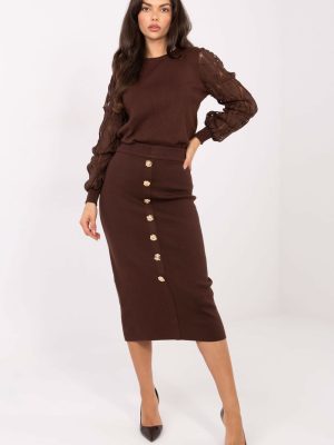 Φούστα σε Καφέ - Eleganza pura