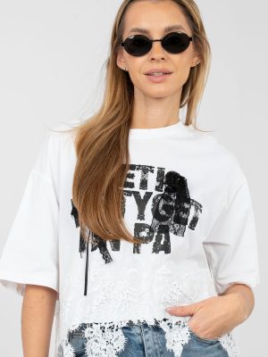 Μπλούζα σε Λευκό - Classe e raffinatezza