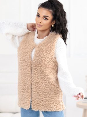 Γιλέκο σε Μπεζ - Romantic sense