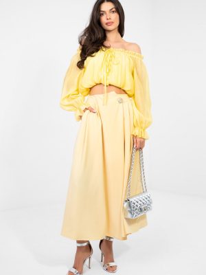 Φούστα σε Κίτρινο - Moda autentica