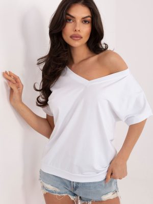 Μπλούζα σε Λευκό - Élégance naturelle