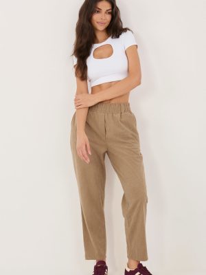 παντελόνες από καστόρι σε Μπεζ - Féminité et style