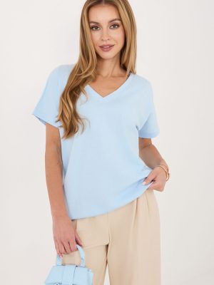 Μπλούζα σε Μπλε - Élégance naturelle