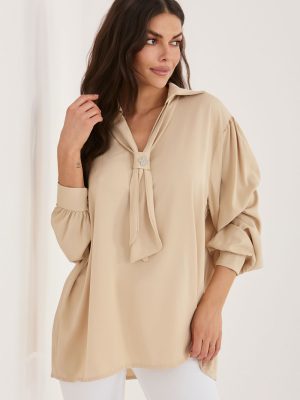 Μπλούζα σε Μπεζ - Effortless glamour